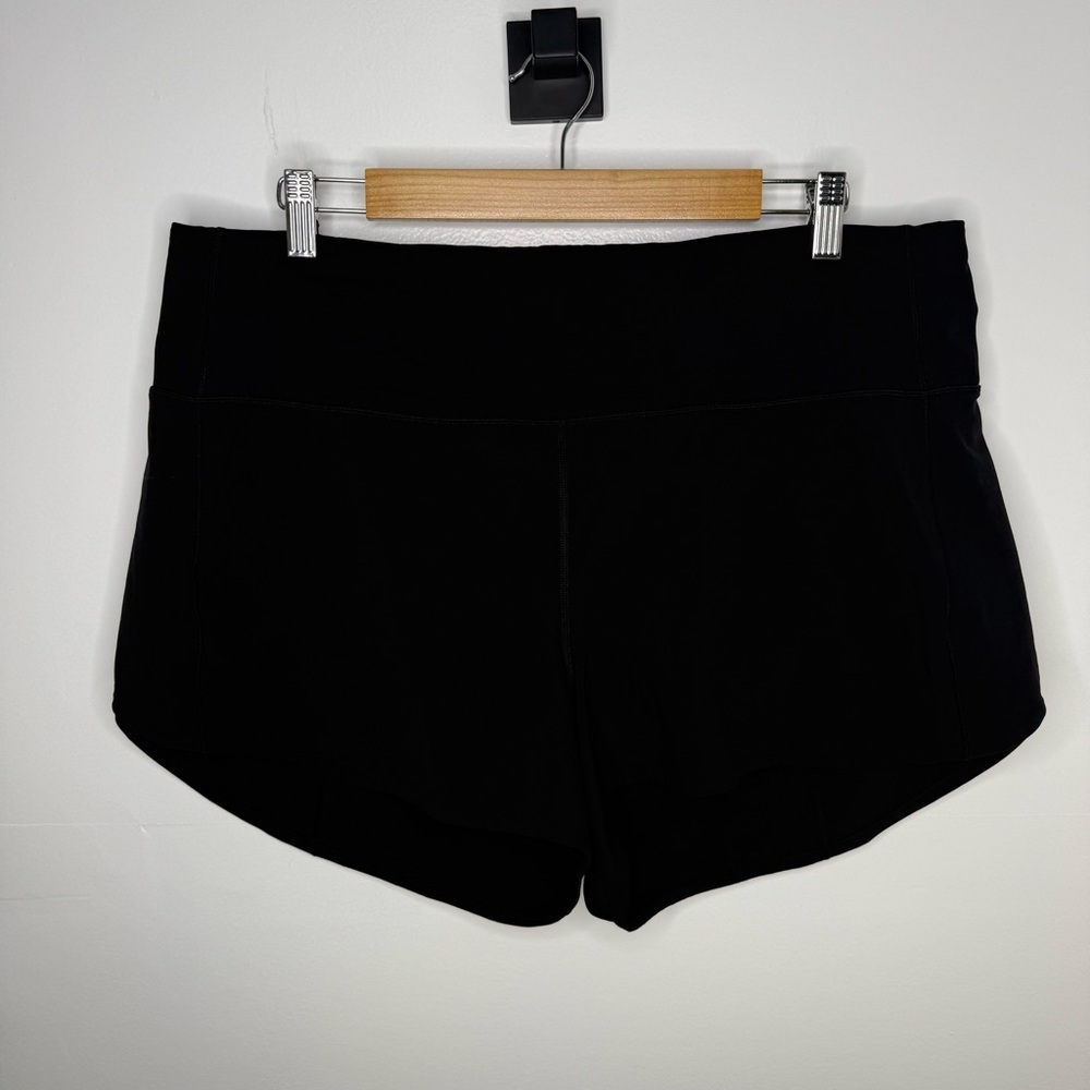 LULULEMON Black Speed Up High Rise 4” Shorts Long* - Picture 3 of 8